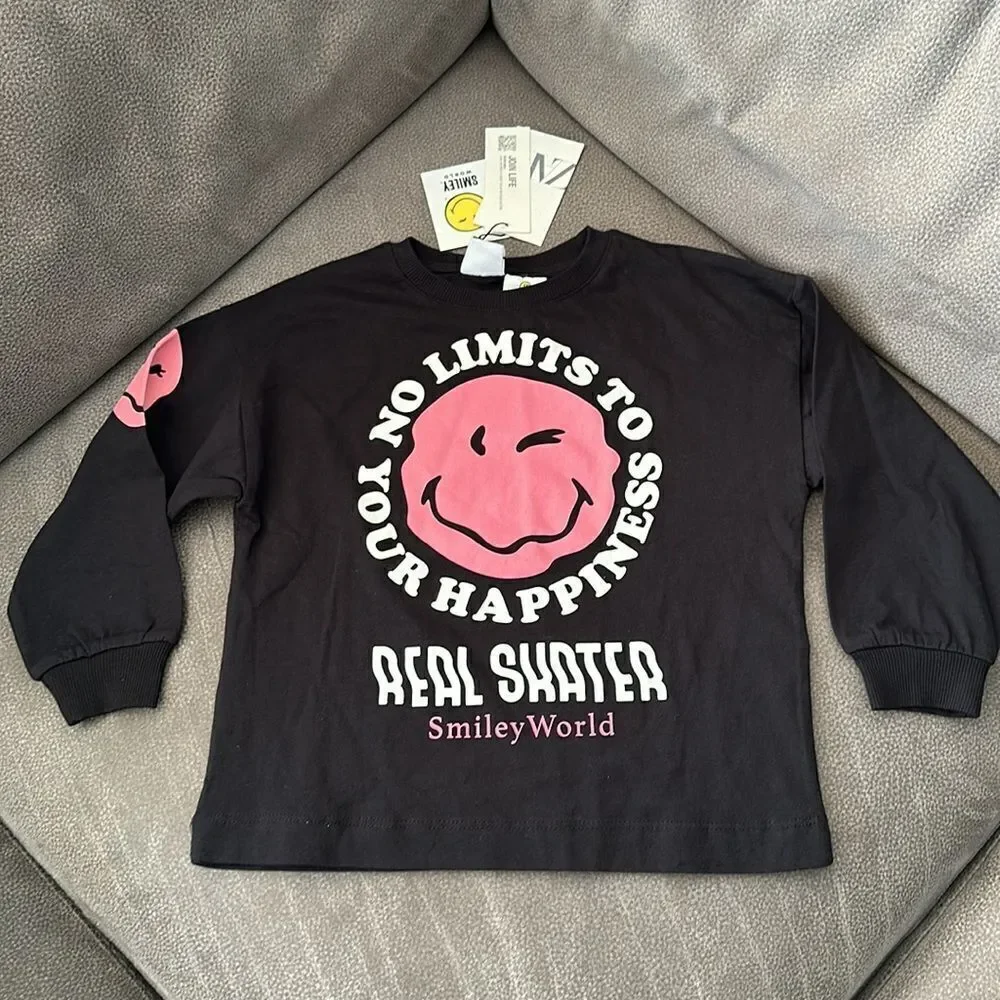 ZARA Kids | Black | SMILEYWORLD ® HAPPY COLLECTION SHIRT
